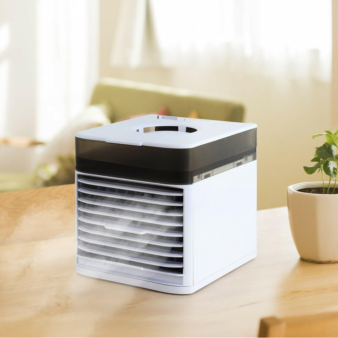 4 In 1 Personal Portable Cooler AC Air Conditioner Unit Air Fan Humidifier 4 In 1 Upgraded Portable Air Conditioner Cooling Fan 3 Speed Home Office Tent - Mini Empire