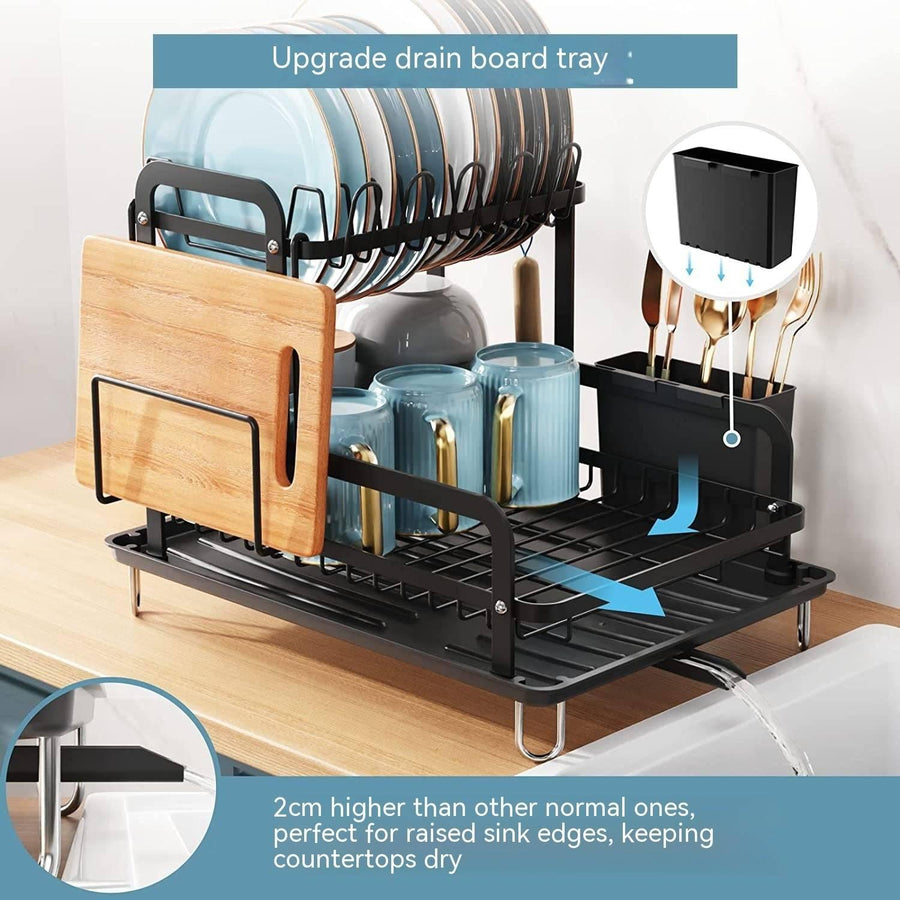 Home Kitchen Double-layer Draining Rack - Mini Empire